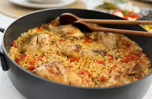 Kryddig ugnsbakad kyckling med ris