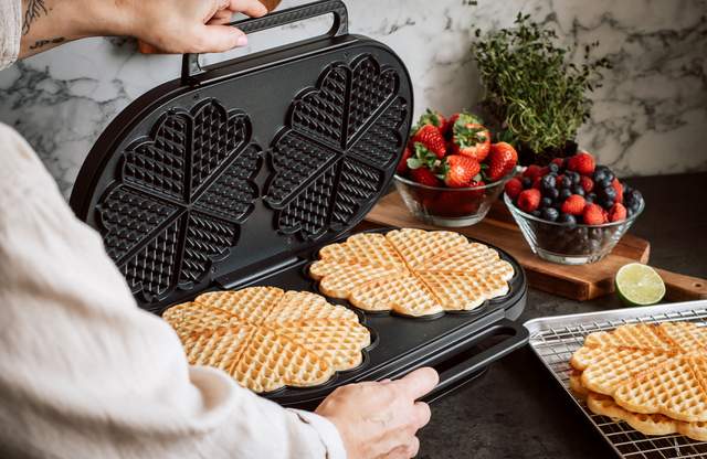 Våfflor på två sätt