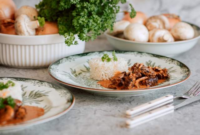 Biff Stroganoff i tryckkokare