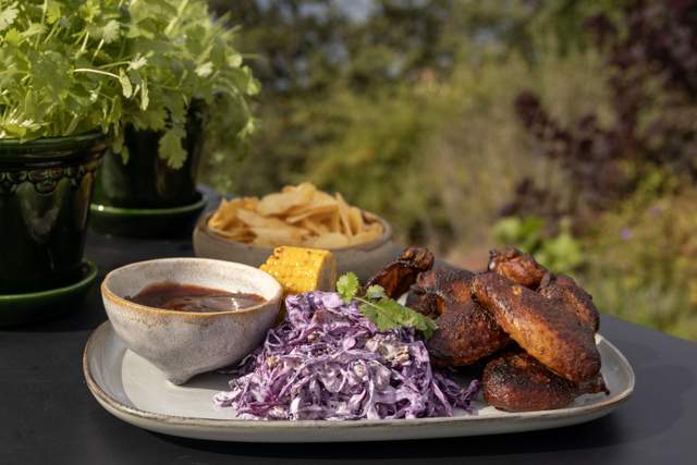 Rökta kycklingvingar